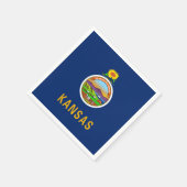 Serviette En Papier Kansan Flag, Flag of Kansas (Coin)