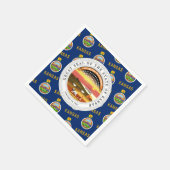Serviette En Papier Kansan Flag & Seal, Flag of Kansas (Coin)