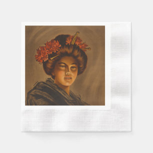 Serviette En Papier Karama : actrice geisha de romance japonais