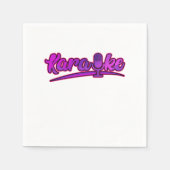 Serviette En Papier Karaoke Microphone Mic Chanter Musique Chanson Cad (Devant)