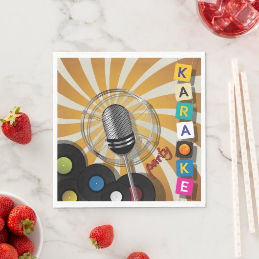 Serviette En Papier Karaoke Party chanter des serviettes (En situation)