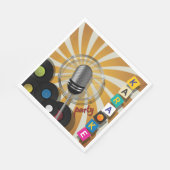 Serviette En Papier Karaoke Party chanter des serviettes (Coin)