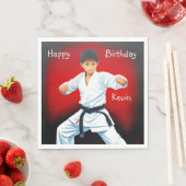 Serviette En Papier Karate Boy (En situation)