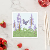 Serviette En Papier Karner Blue - Les en voie de disparition, avec Lup (En situation)