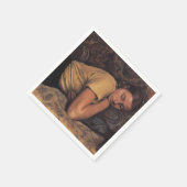 Serviette En Papier Katya endormi (par Serebriakova) (Coin)
