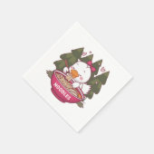 Serviette En Papier Kawaii canard ramen (Coin)
