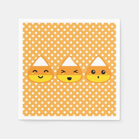 Serviette En Papier Kawaii Candy Corn Napkins (Devant)
