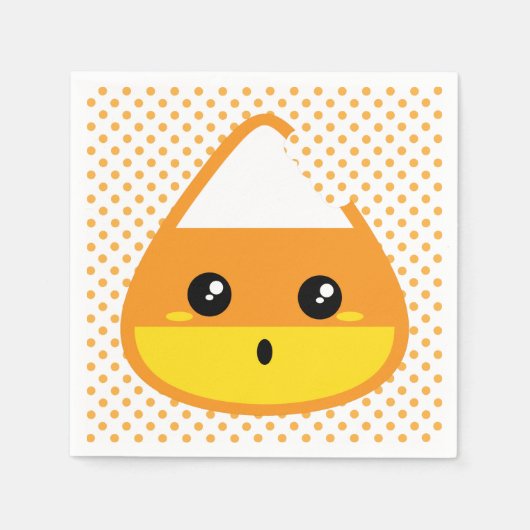 Serviette En Papier Kawaii Candy Corn Napkins (Devant)