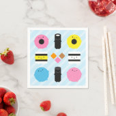 Serviette En Papier Kawaii Candy Licorice (En situation)