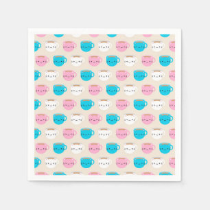 Serviette En Papier Kawaii Cats Cup de Thé