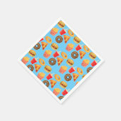 Serviette En Papier Kawaii Cute Junk Food (Coin)