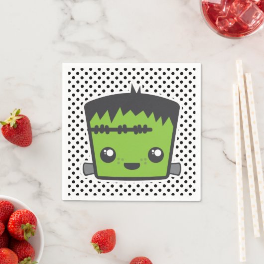 Serviette En Papier Kawaii Frankenstein Napkins (En situation)