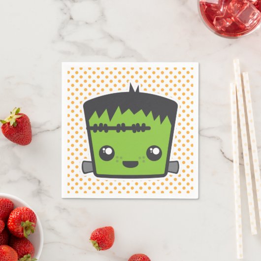Serviette En Papier Kawaii Frankenstein Napkins (En situation)