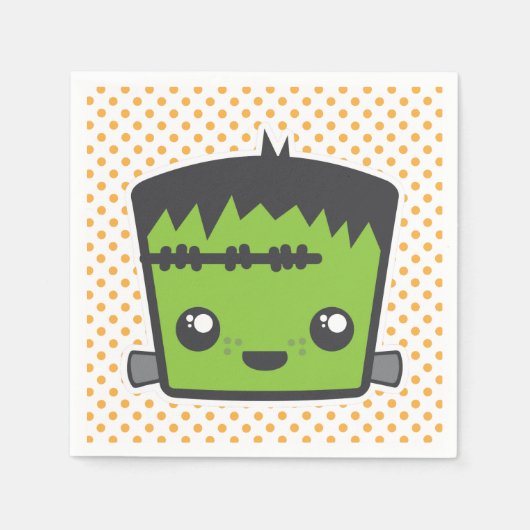 Serviette En Papier Kawaii Frankenstein Napkins (Devant)