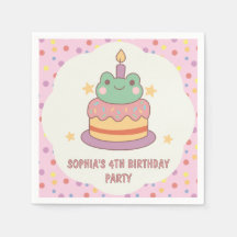 Kawaii Frog gâteau d'anniversaire personnalisé