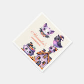 Serviette En Papier Kawaii Halloween 2ème anniversaire Éffrayant Cute  (Coin)