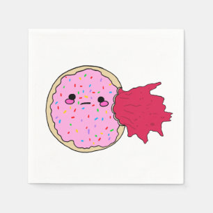 Serviette En Papier Kawaii Jam Donut Mange-Moi