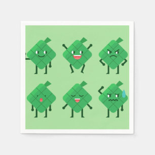 Serviette En Papier kawaii Ketupat papier serviette