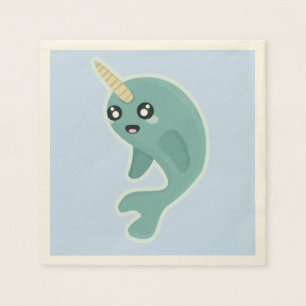 Serviette En Papier Kawaii Narwhal