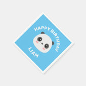 Serviette En Papier Kawaii Panda (Coin)
