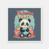 Serviette En Papier Kawaii Panda Pajama Party Cosy Slepov esthétique (Devant)