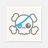 Serviette En Papier Kawaii Pirate Skull Napkins (Devant)