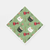 Serviette En Papier Kawaii Sushi Motif (Coin)