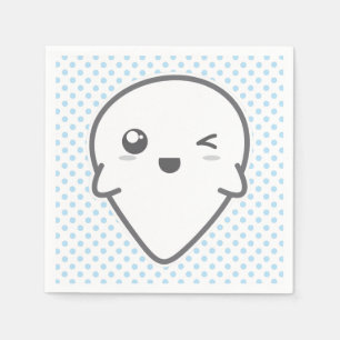 Serviette En Papier Kawaii Winking Ghost Napkins