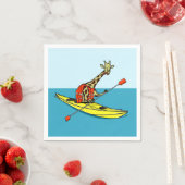 Serviette En Papier Kayak de mer Giraffe (En situation)