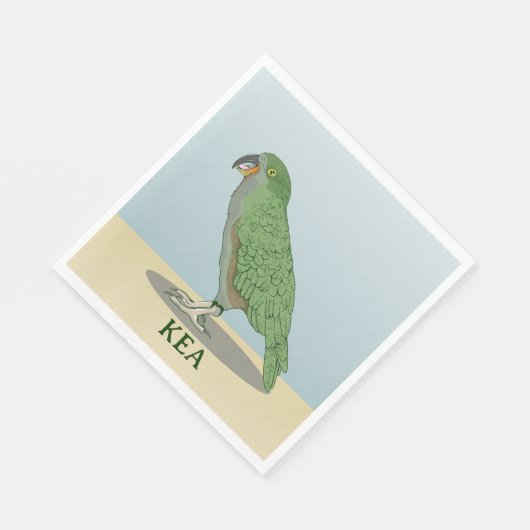 Serviette En Papier Kea New Zealand Bird (Coin)