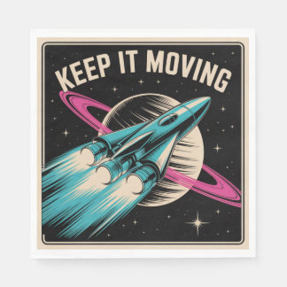 Serviette En Papier Keep It Moving