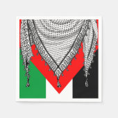 Serviette En Papier Keffiyeh Écharpe palestinienne tissu traditionnel (Devant)