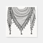 Serviette En Papier Keffiyeh Écharpe palestinienne tissu traditionnel (Devant)