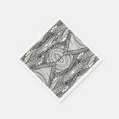 Serviette En Papier Keffiyeh Écharpe palestinienne tissu traditionnel (Coin)