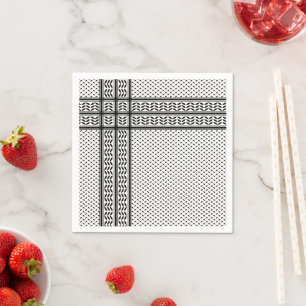 Serviette En Papier Keffiyeh symbole de la résistance palestinienne mo