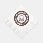 Serviette En Papier Kendall Florida Circle - Brown (Coin)