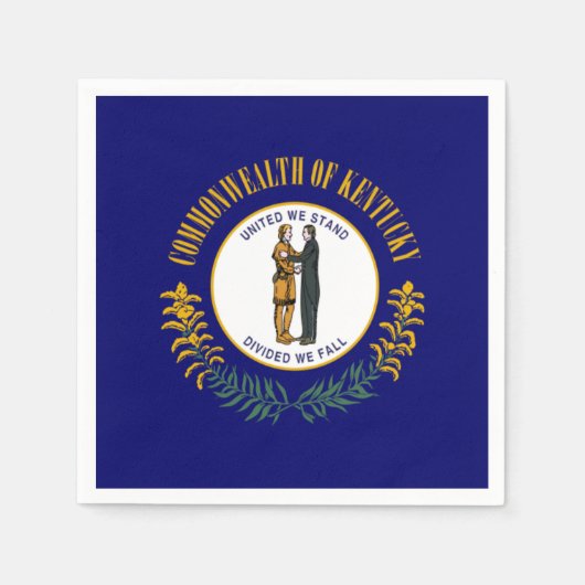 Serviette En Papier Kentuckian Flag, Flag of Kentucky (Devant)