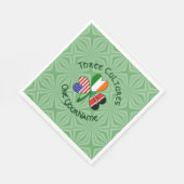 Serviette En Papier Kenya Irlande USA Shamrock Drapeau personnalisé (Coin)