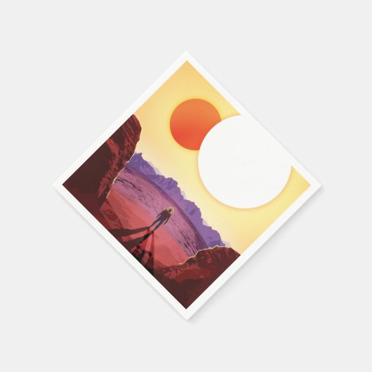 Serviette En Papier Kepler Space Voyage Destination Planète Aventure (Coin)