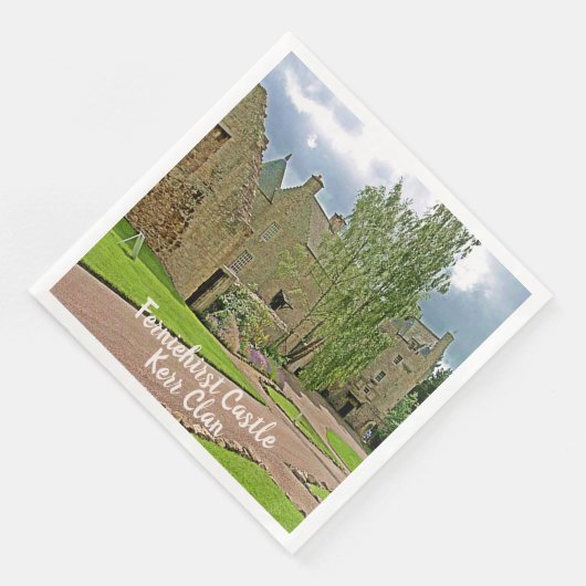 Serviette En Papier Kerr Clan's Scottish Ferniehirst Castle Photo (Coin)