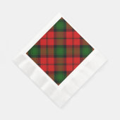 Serviette En Papier Kerr tartan rouge vert plaid (Coin)