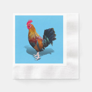 Serviette En Papier Key West - Rooster tzigane