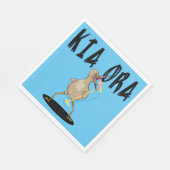 Serviette En Papier Kia ora Kiwi Salutation Maori (Coin)