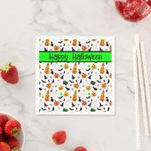 Serviette En Papier Kid Halloween Ghost Citrouille Black Chat Personna (En situation)