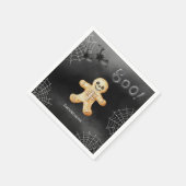 Serviette En Papier Kids Halloween Party Skeleton Black Paper (Coin)