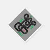 Serviette En Papier Kids Race Track Cars Trucks Name Fun (Coin)