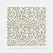 Serviette En Papier Kid's Safari Leopard Birthday Party (Devant)