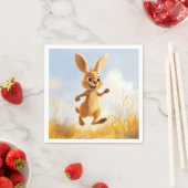 Serviette En Papier Kiki le lapin (En situation)