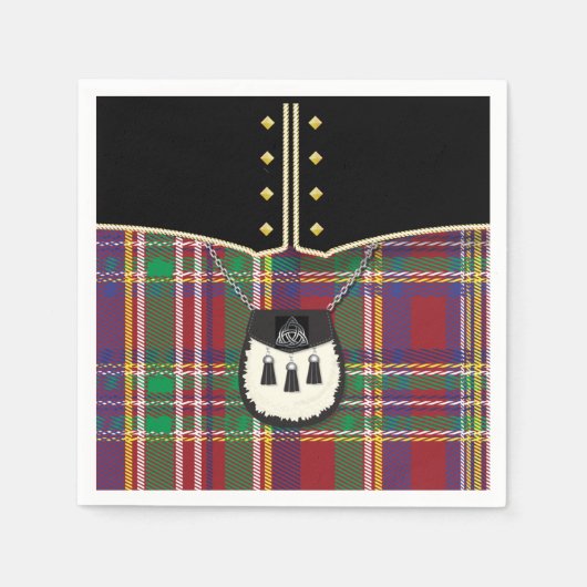 Serviette En Papier Kilt (Devant)