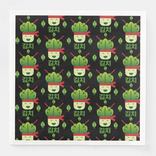 Serviette En Papier Kimchi cuisine asiatique (Devant)